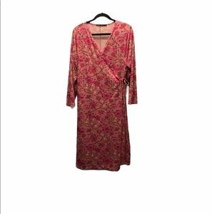 Gudrun Sjoden pink XL wrap dress